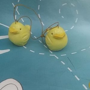 Yellow Bird Ornaments.